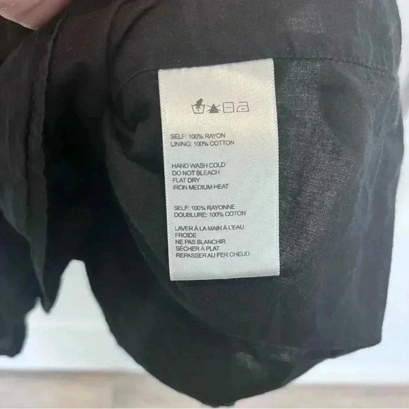 Urban Outfitters Black Swiss Dot Tiered Ruffle Sleeve Lined Babydloll Tiered XS - Picture 9 of 9